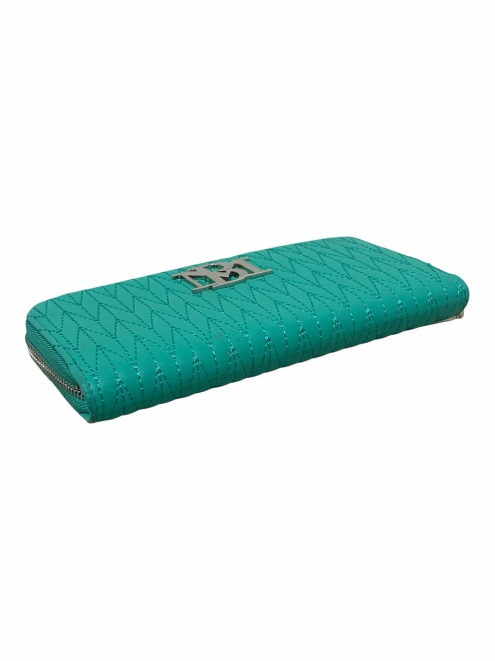 Badgley Mishka Turquoise Zip Around Quilted Long Wallet - NWOT - Picture 2 of 7